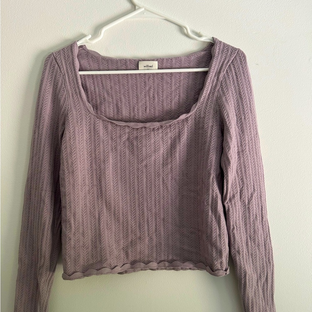 Wilfred Aritzia top in lilac💜🤍